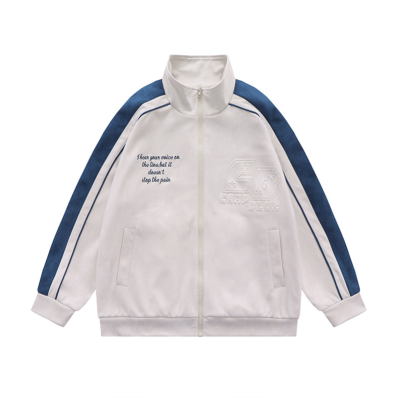 Loose Casual Sports Embossed Letter Jacket