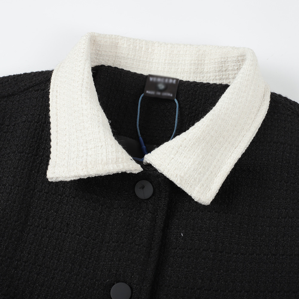 Loose Patchwork Long Sleeve Button Cardigan Jacket