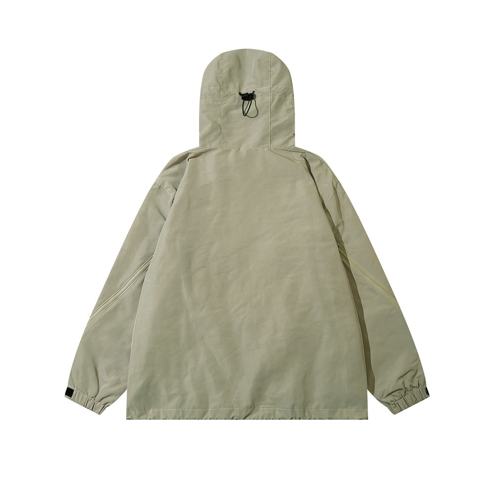 Loose Zipper Pocket Cardigan Jacket