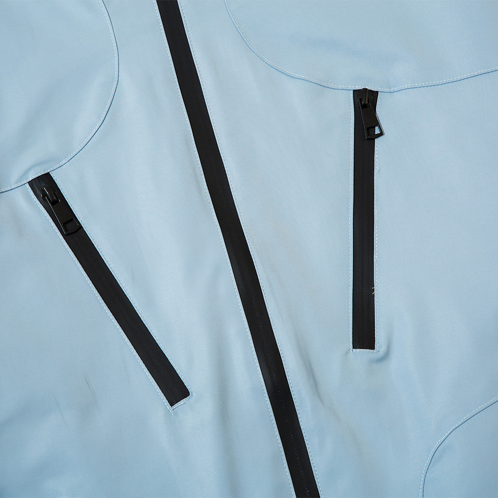 Loose Zipper Pockets Design Sense Hem Drawstring Jacket