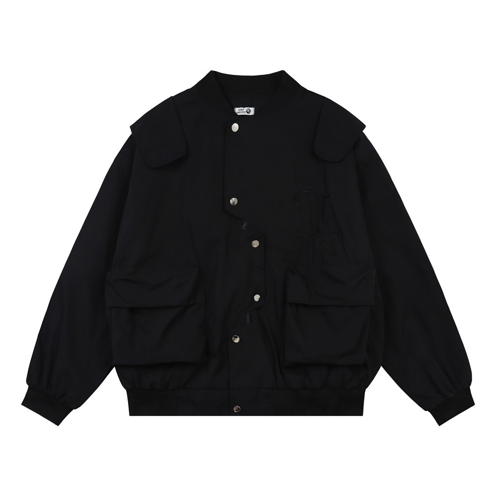 Personalized Design Loose Workwear Multi-Pocket Jacket Jacket