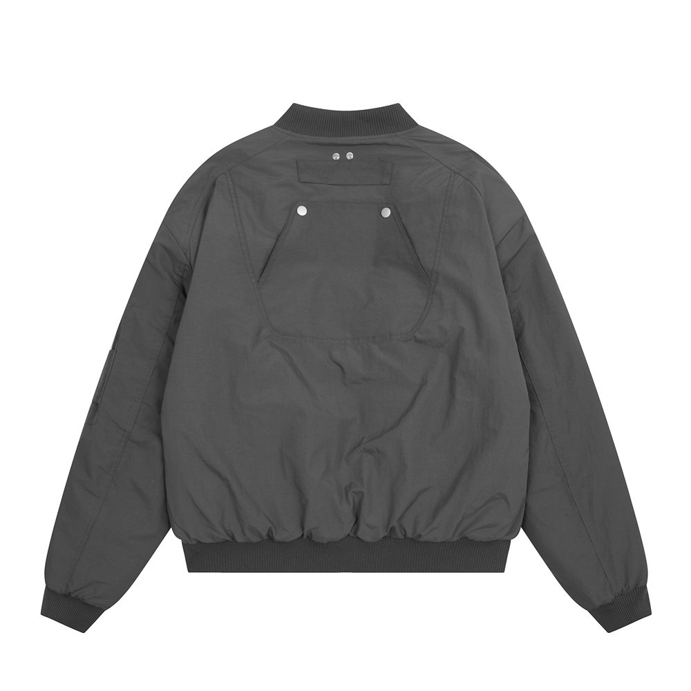 Retro Patchwork Multi-Pocket Functional Wind Zipper Jacket