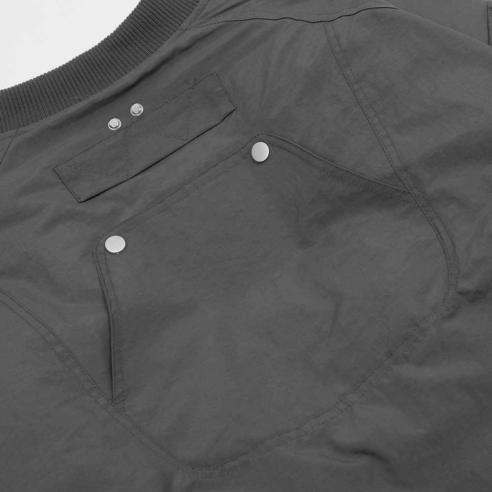 Retro Patchwork Multi-Pocket Functional Wind Zipper Jacket