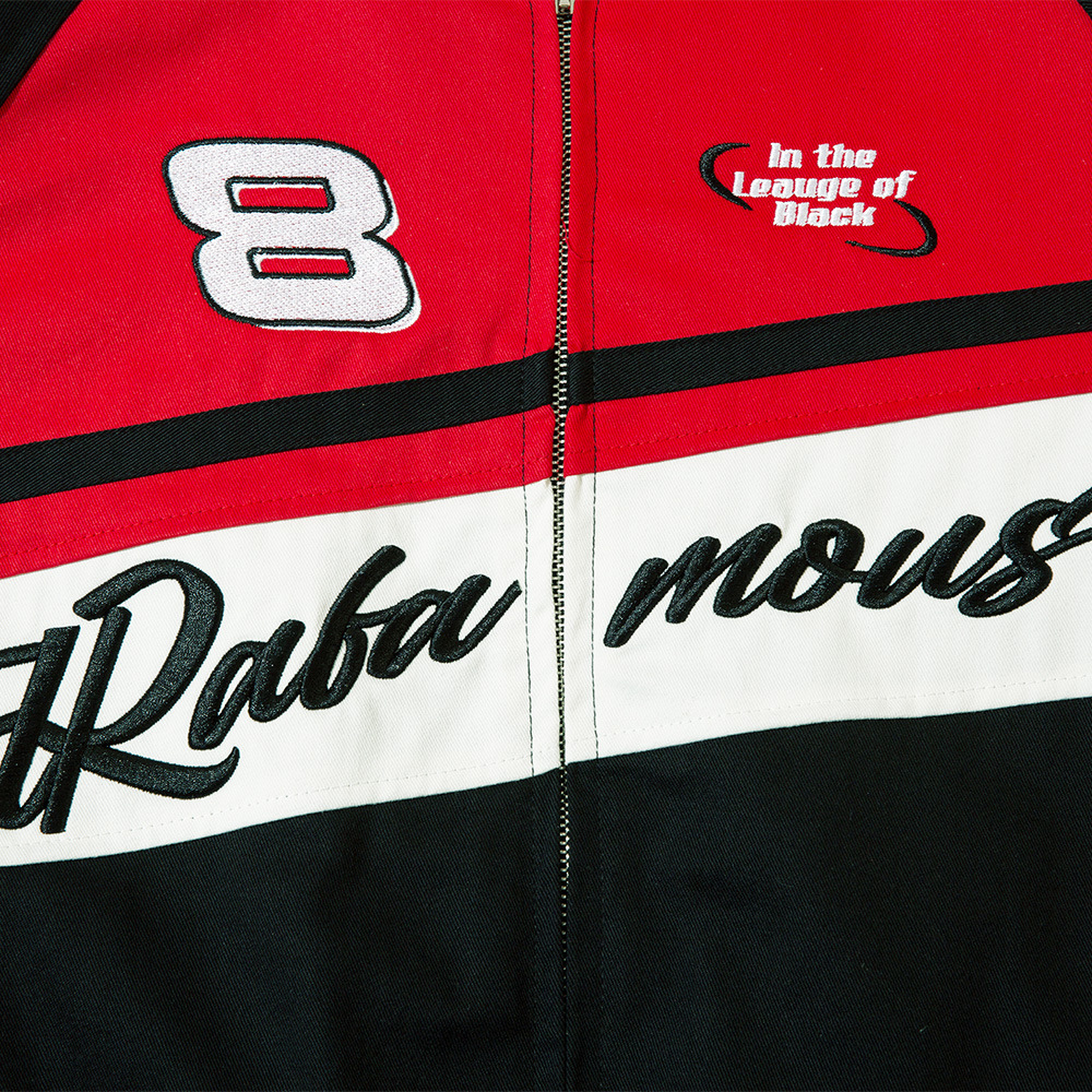 Splicing Collision Color Cotton Jacket Racing
