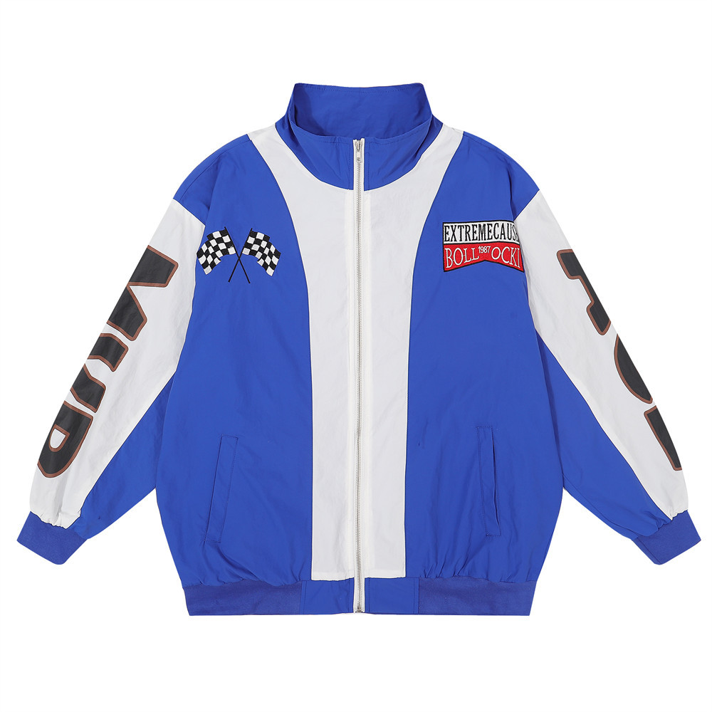 Color Blocking Patchwork Windproof Jacket