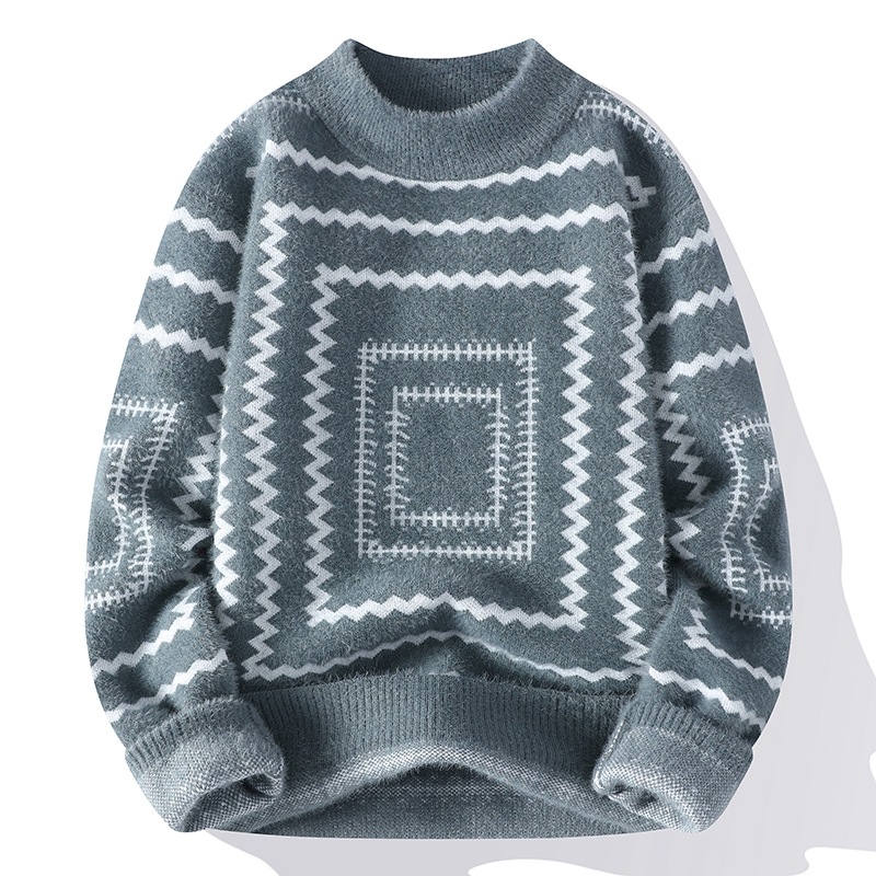 Thick Jacquard Couples Yarn Underwear Bottoming Knitwear