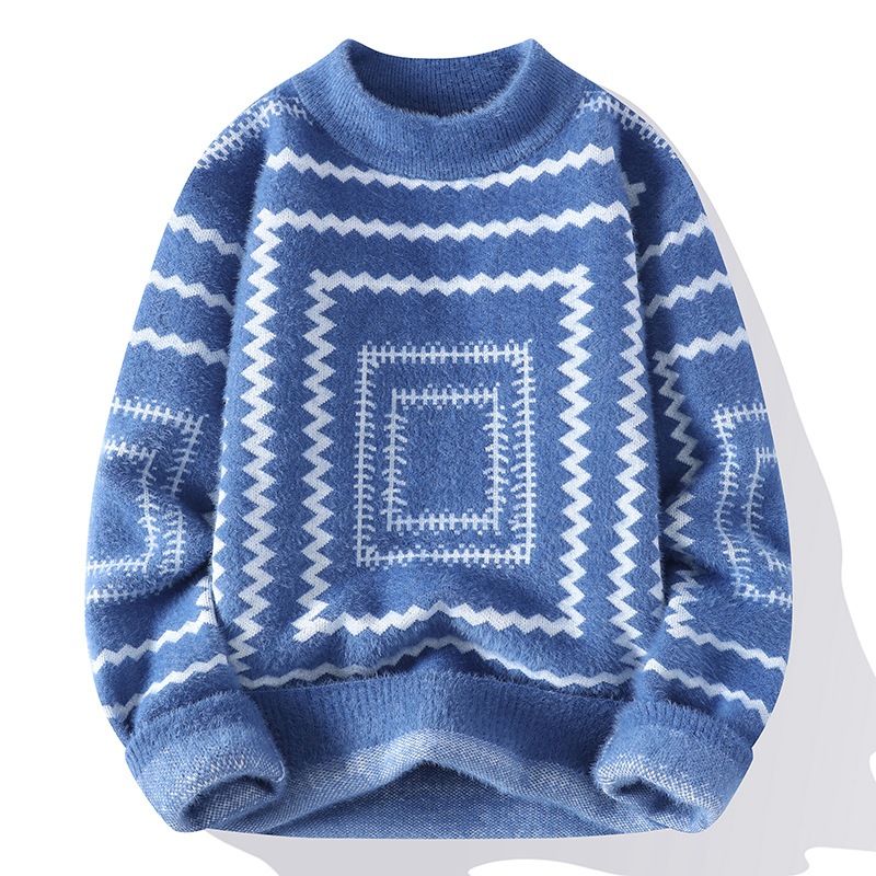 Thick Jacquard Couples Yarn Underwear Bottoming Knitwear