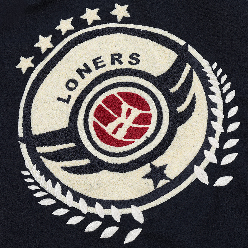 Street Baseball Letters Embroidered Color Patchwork Jacket