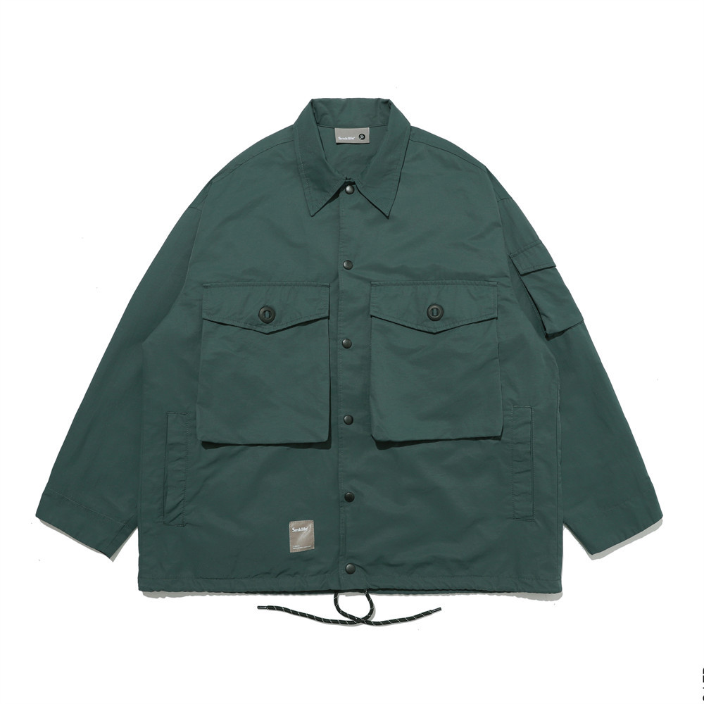 Street Outdoor Function Wind Multi-Pocket Workwear Thin Jacket