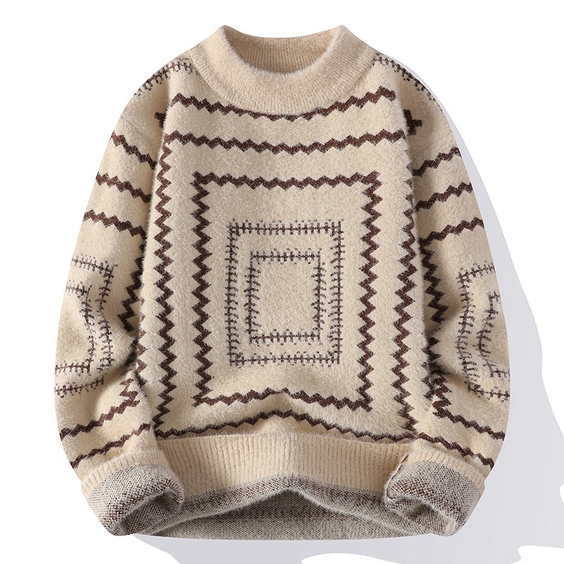 Thick Jacquard Couples Yarn Underwear Bottoming Knitwear