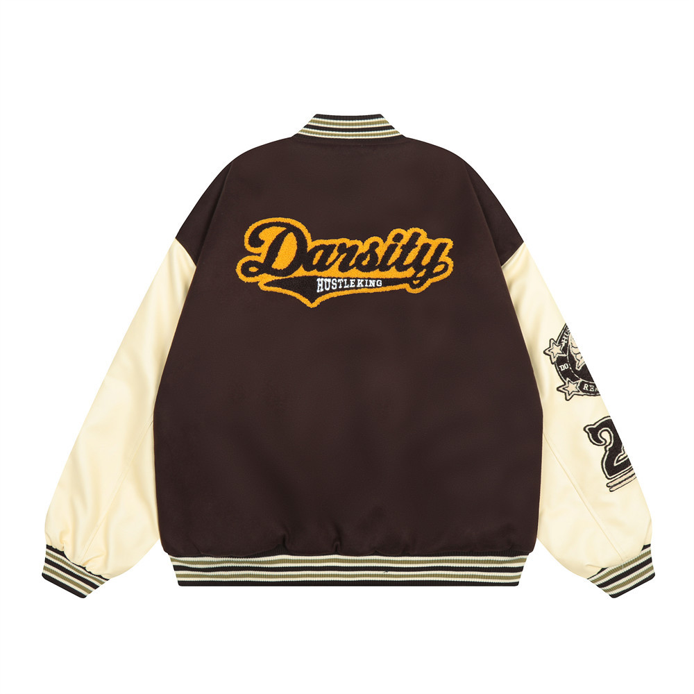 Towel Embroidery Collision Color Stitching Baseball Suit 