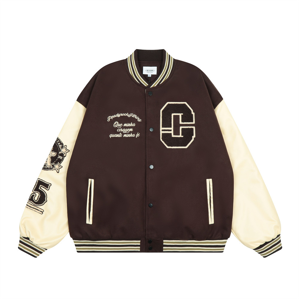 Towel Embroidery Collision Color Stitching Baseball Suit 