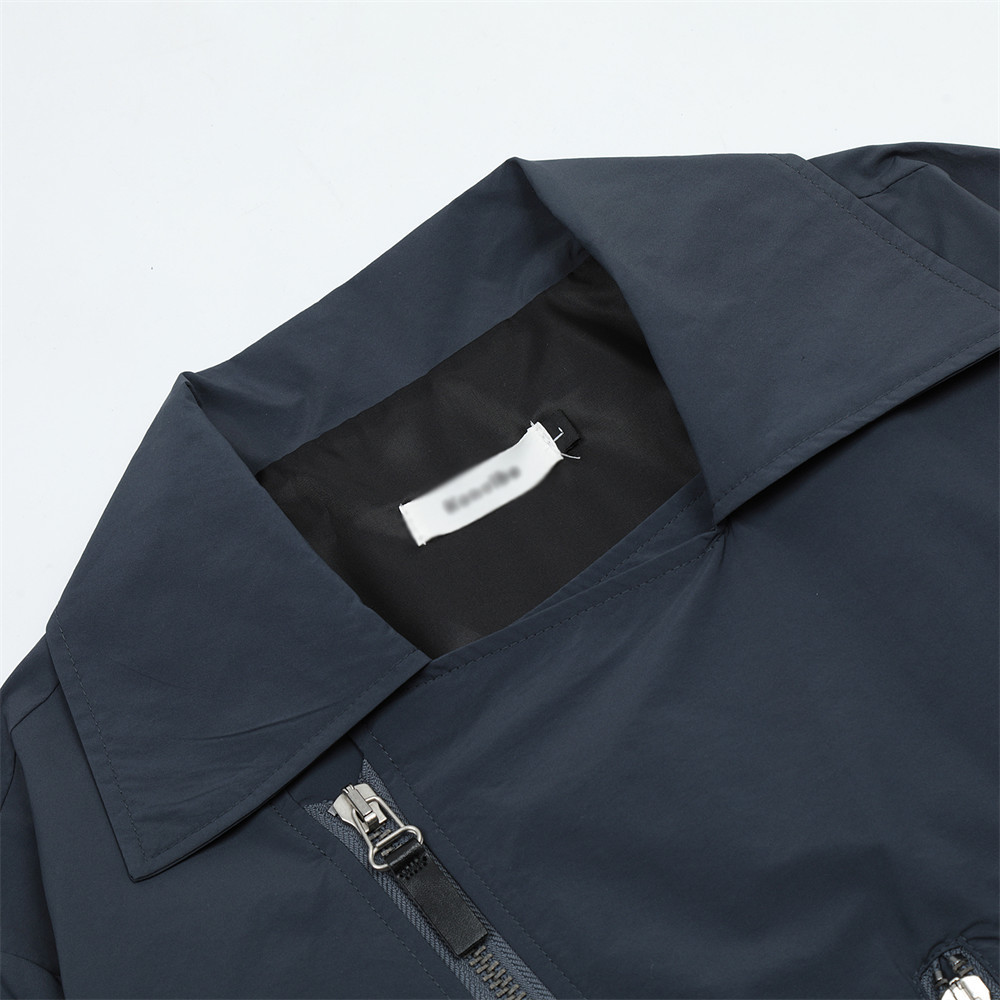 Workwear Multi-Pocket Zipper Personality Jacket For Men