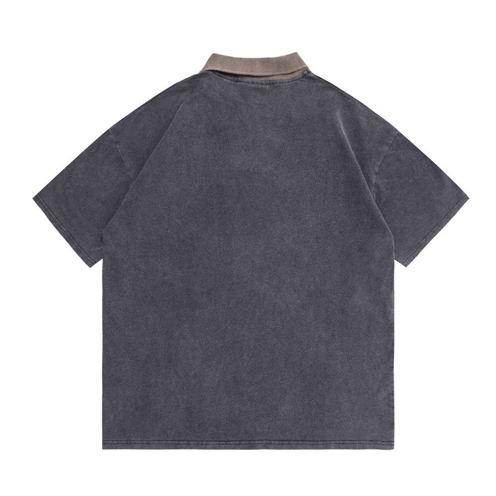 Collision Lapel Men'S Polo Shirt