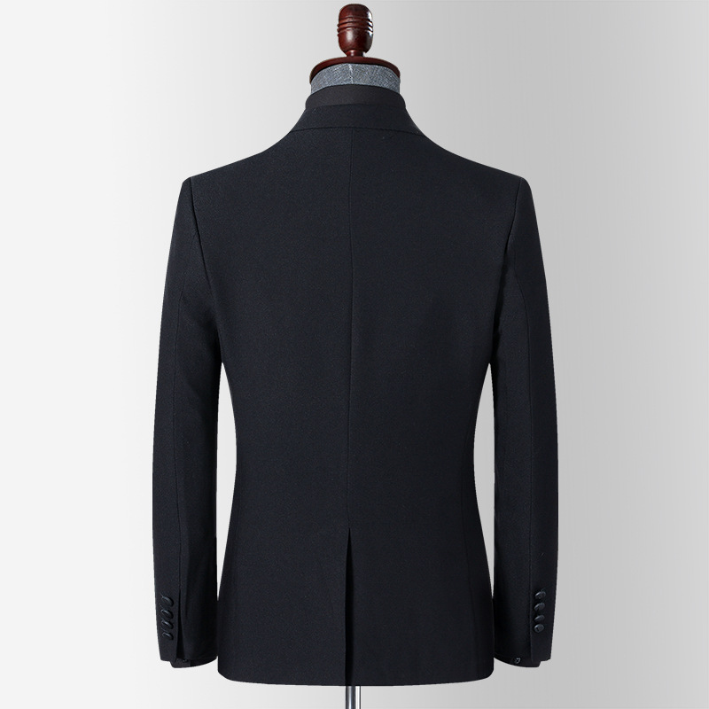 Single-Button Slit Slim-Fit Small Suit