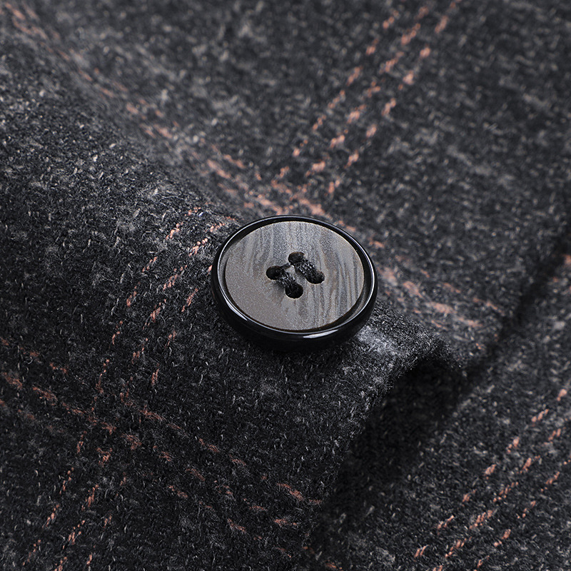 Slim Fit Plaid Small Suit Men'S Casual Suit