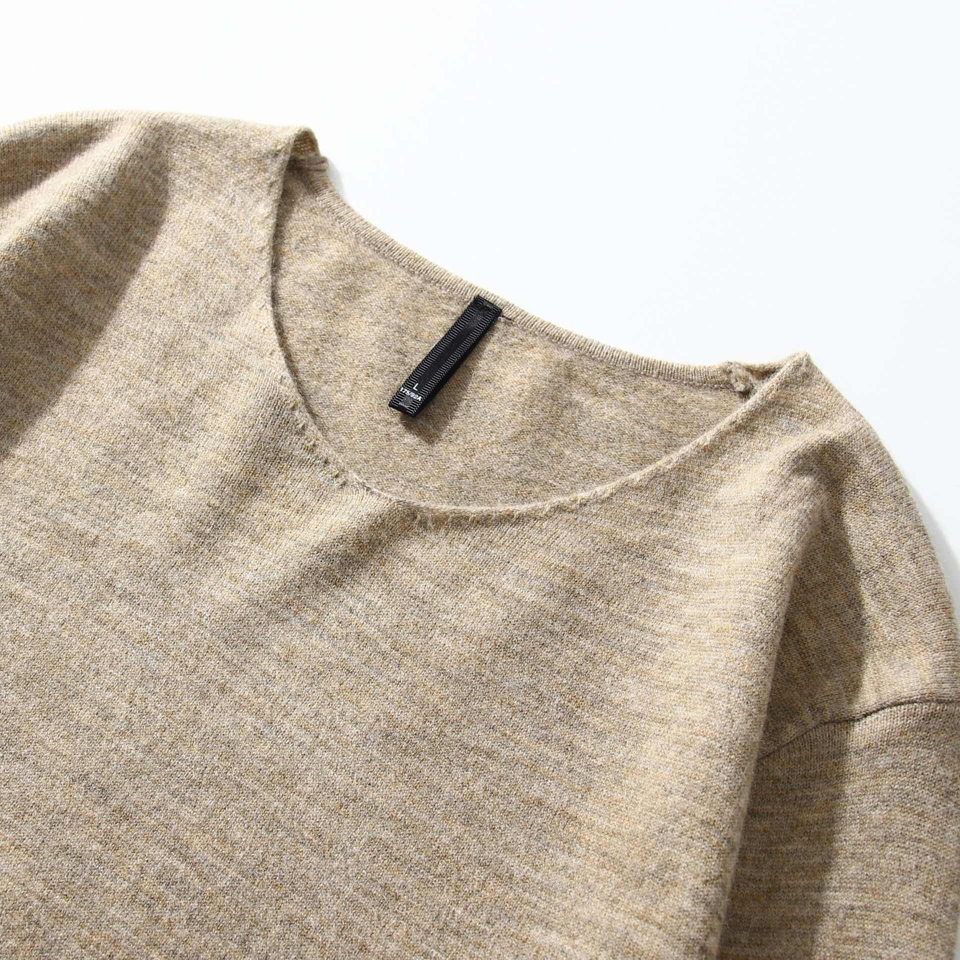 Mixed Wool Basic Bottom Shirt