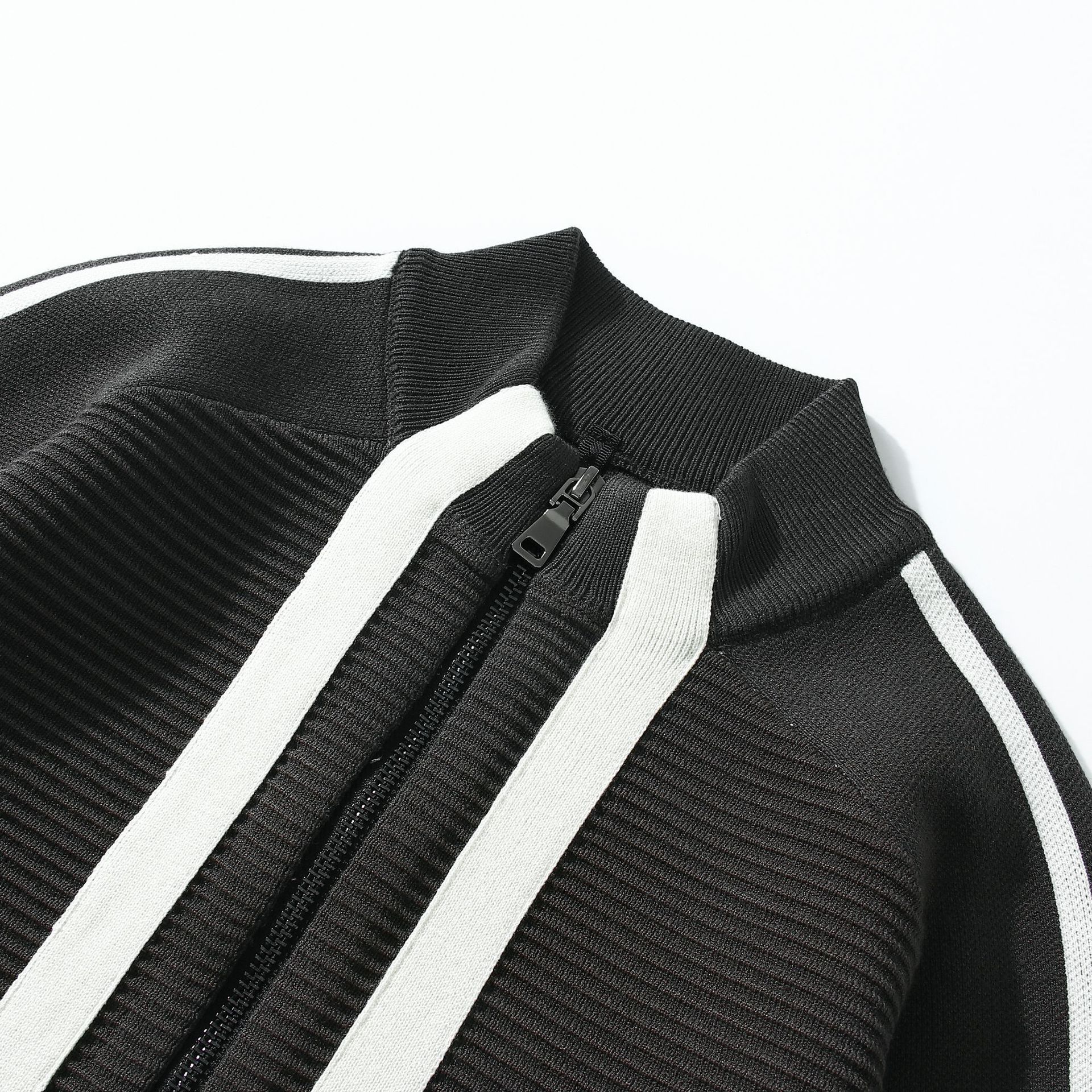 Simple And Versatile Zipper Sweater Jacket