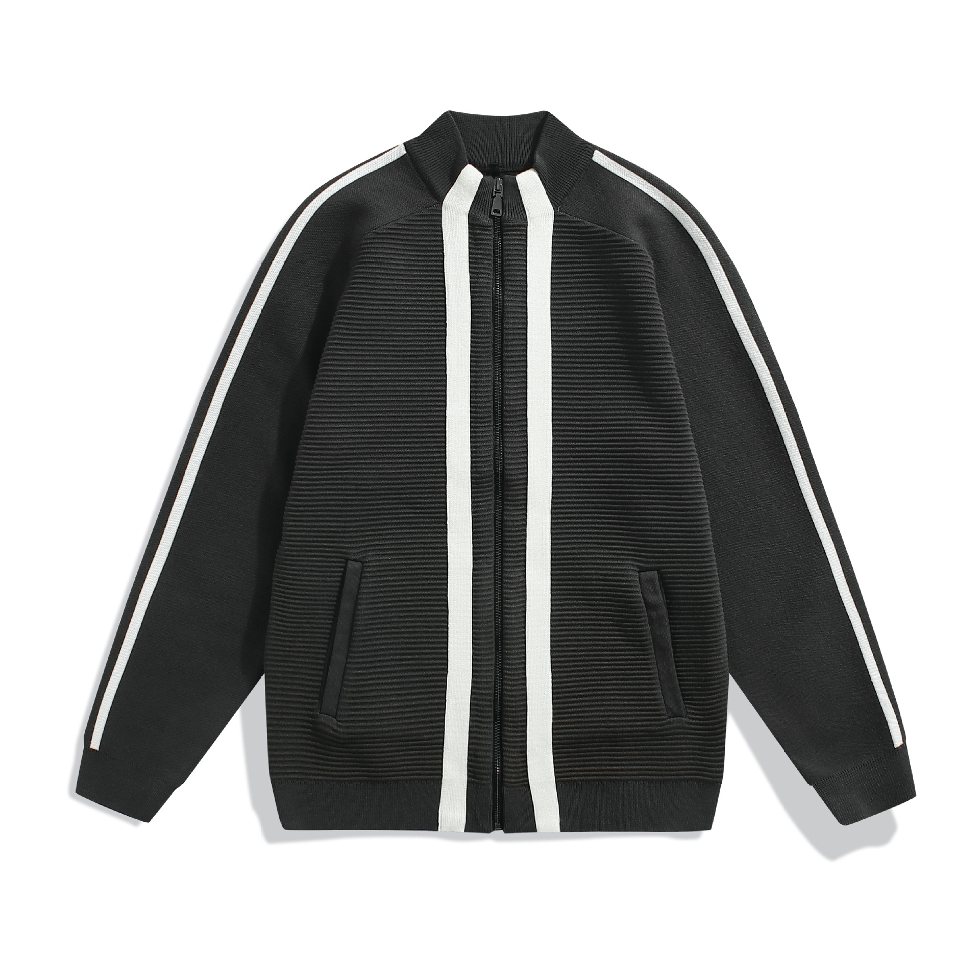 Simple And Versatile Zipper Sweater Jacket