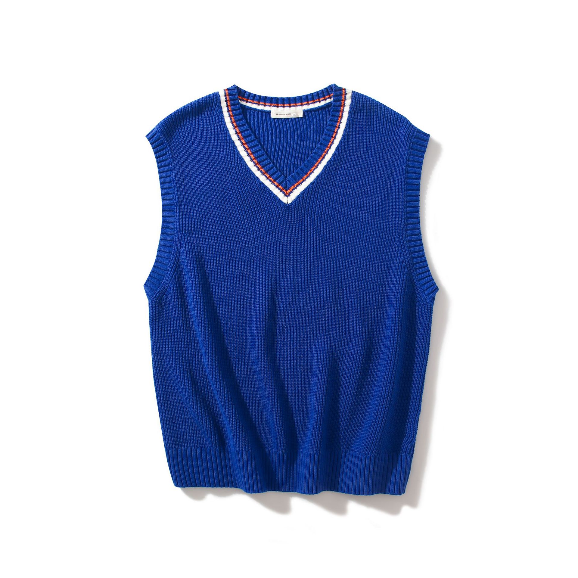 Simple Micro Wide Casual Sweater Vest