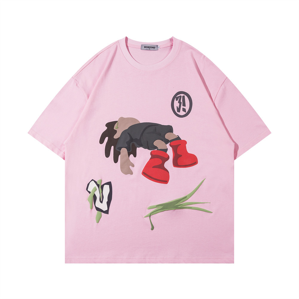 Anime Cartoon Print Short-Sleeved T-Shirt