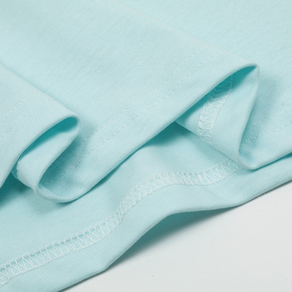Color Blocking Shoulder Sleeve Short-Sleeved T-Shirt