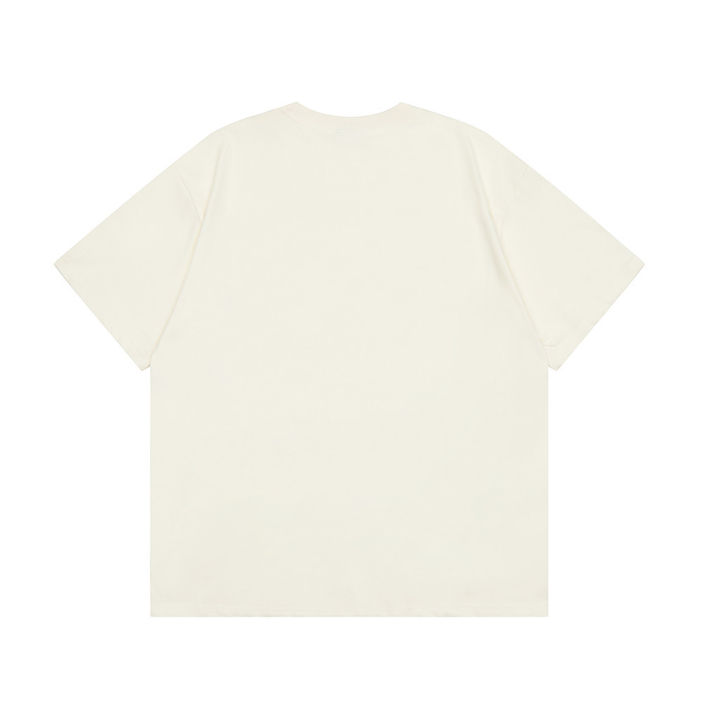 Five-Part Sleeve Cotton Printed Short-Sleeved T-Shirt