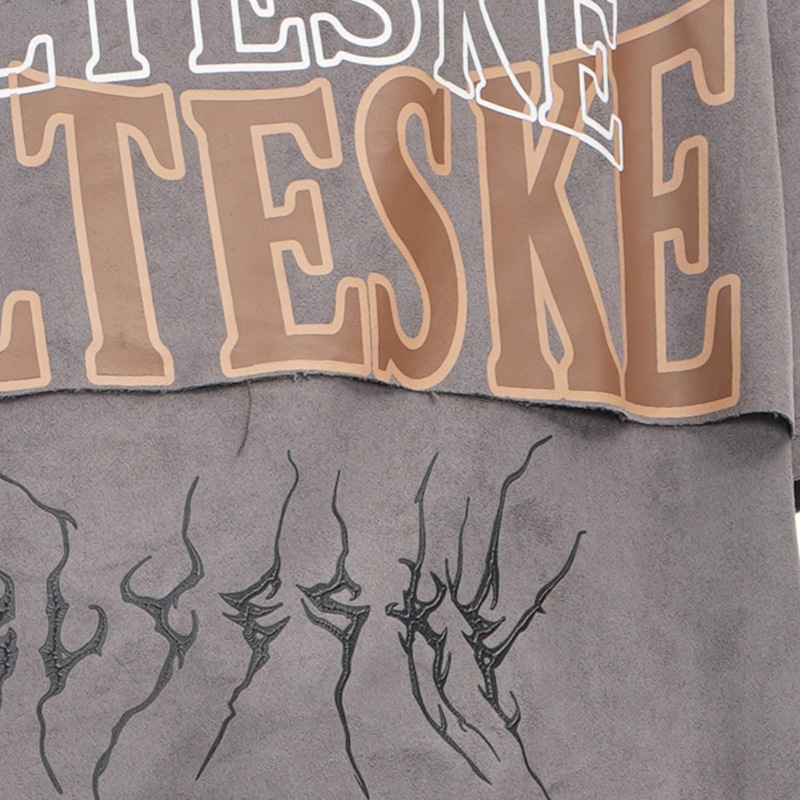 Hip-Hop Made Old Letters Short-Sleeved T-Shirt