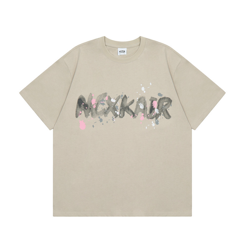 Letter Printing Cotton T-Shirt