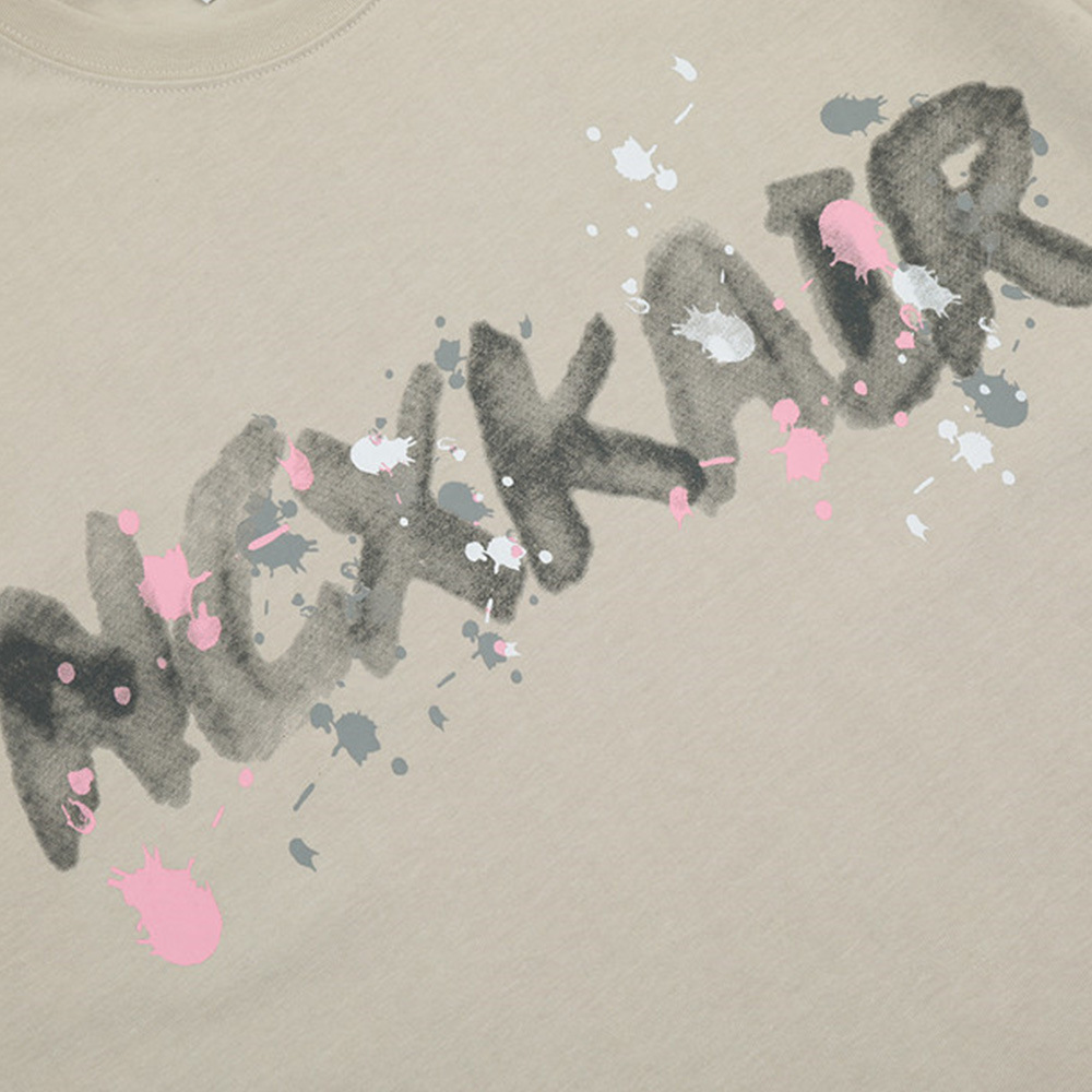 Letter Printing Cotton T-Shirt