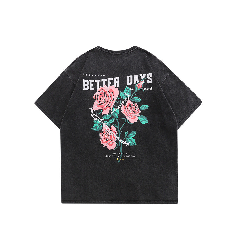 Old Round Neck Half-Sleeve T-Shirt