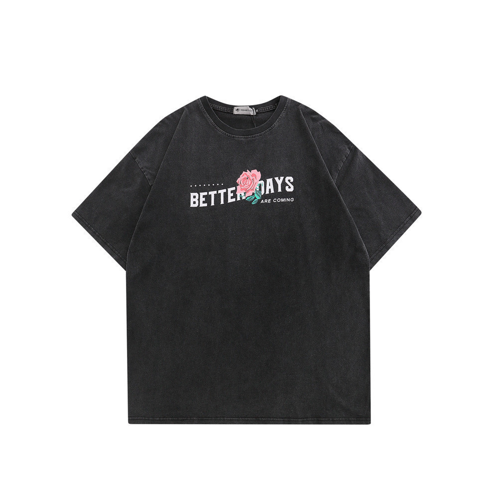 Old Round Neck Half-Sleeve T-Shirt