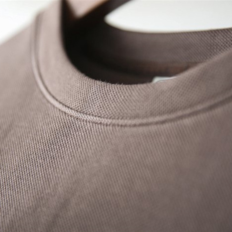 Oversized Men'S Loose-Fitting Drop-Shoulder Air Cotton T-Shirt