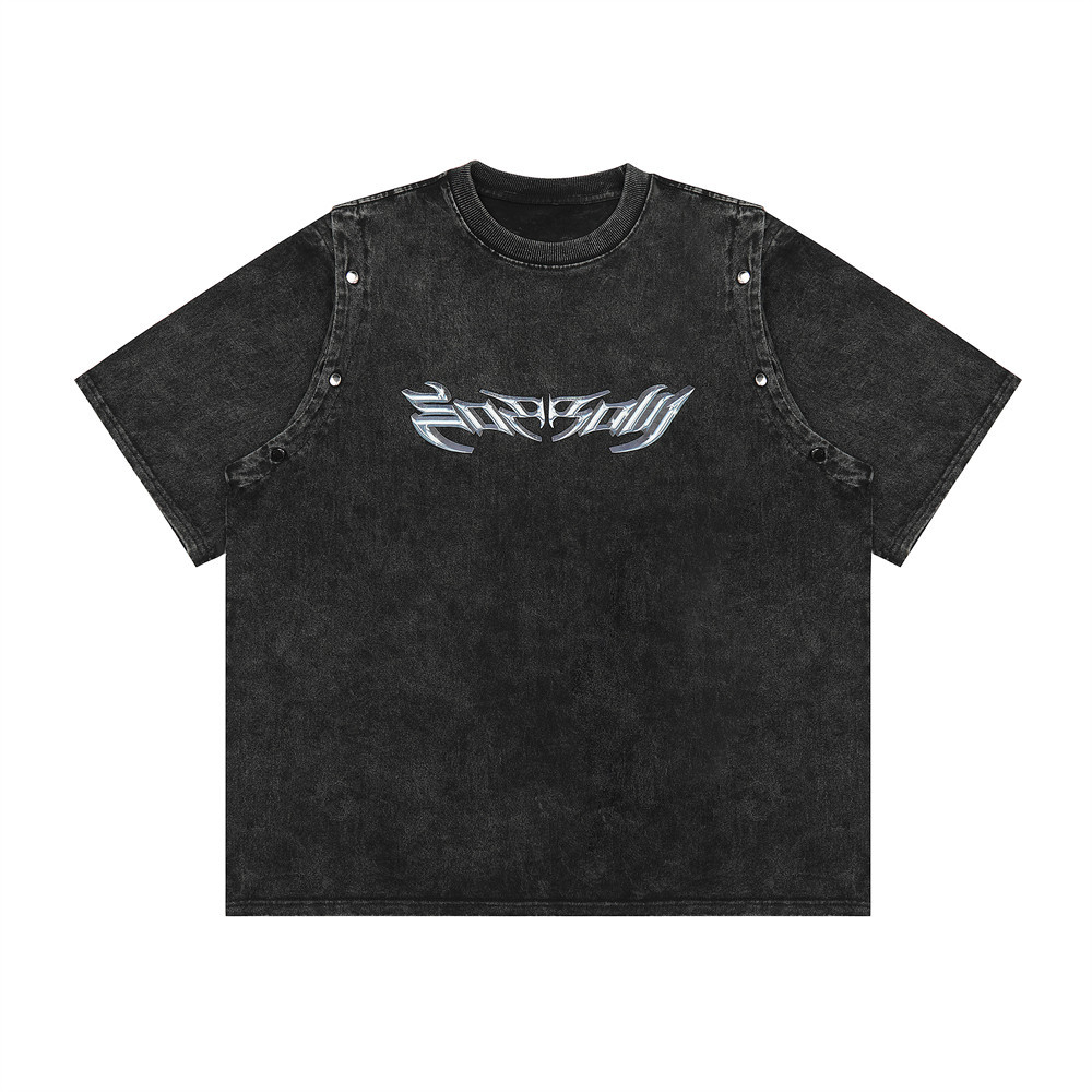 Punk Personality Letters Short Sleeve T-Shirt