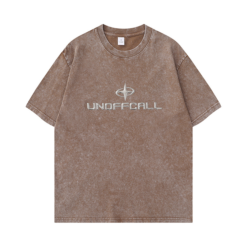 Street Do Old Letters Printed Short-Sleeved T-Shirt