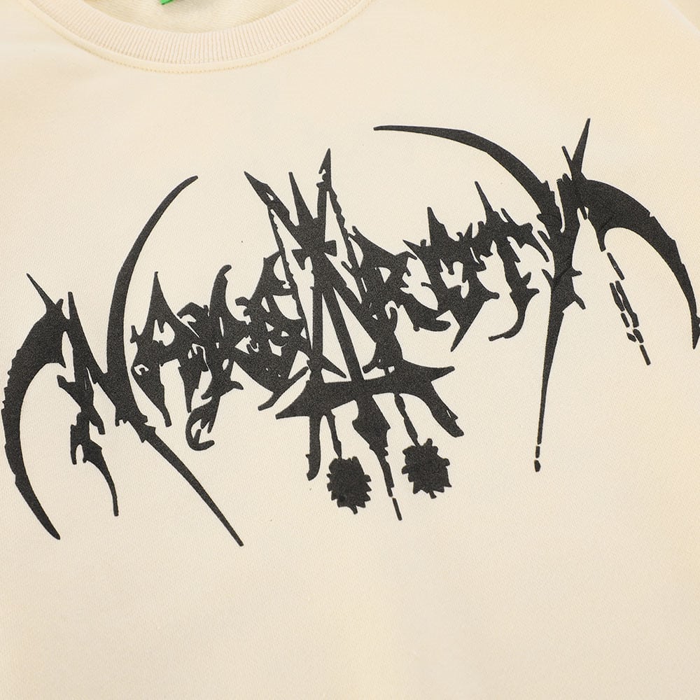 Devil Death Scythe Print Long Sleeve Pullover Sweatshirt