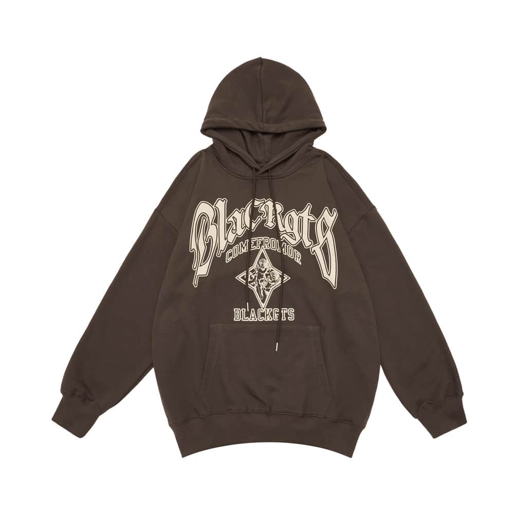 Letter Print Hooded Sweatshirt For Men
