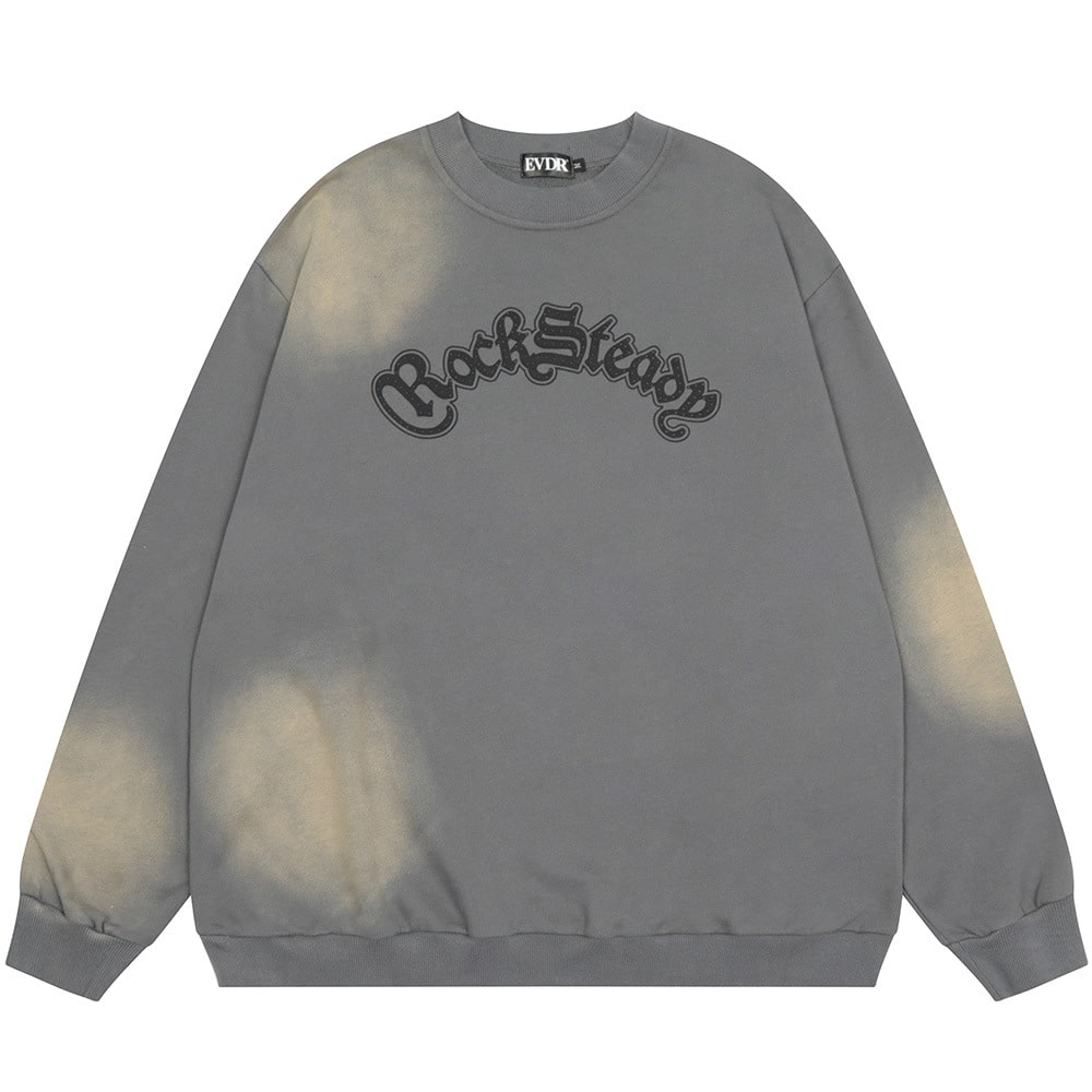 Tie-Dye Spray-Painted Round Neck Long-Sleeved Men'S Sweatshirt