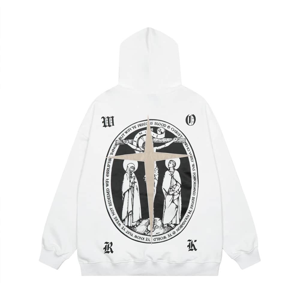 Vintage Cross Men'S Hooded Sweatshirt