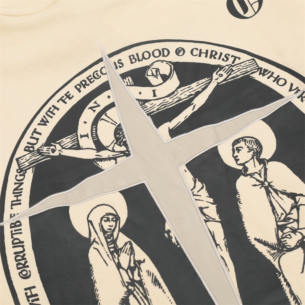 Vintage Cross Men'S Hooded Sweatshirt
