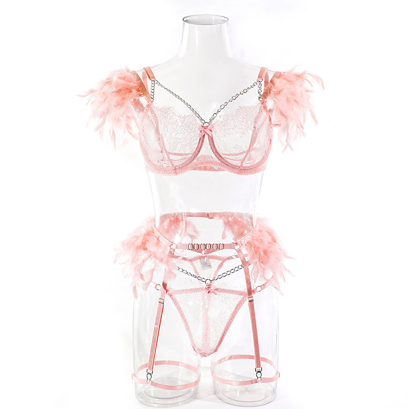 Chain Lace Feather Lace Erotic Lingerie