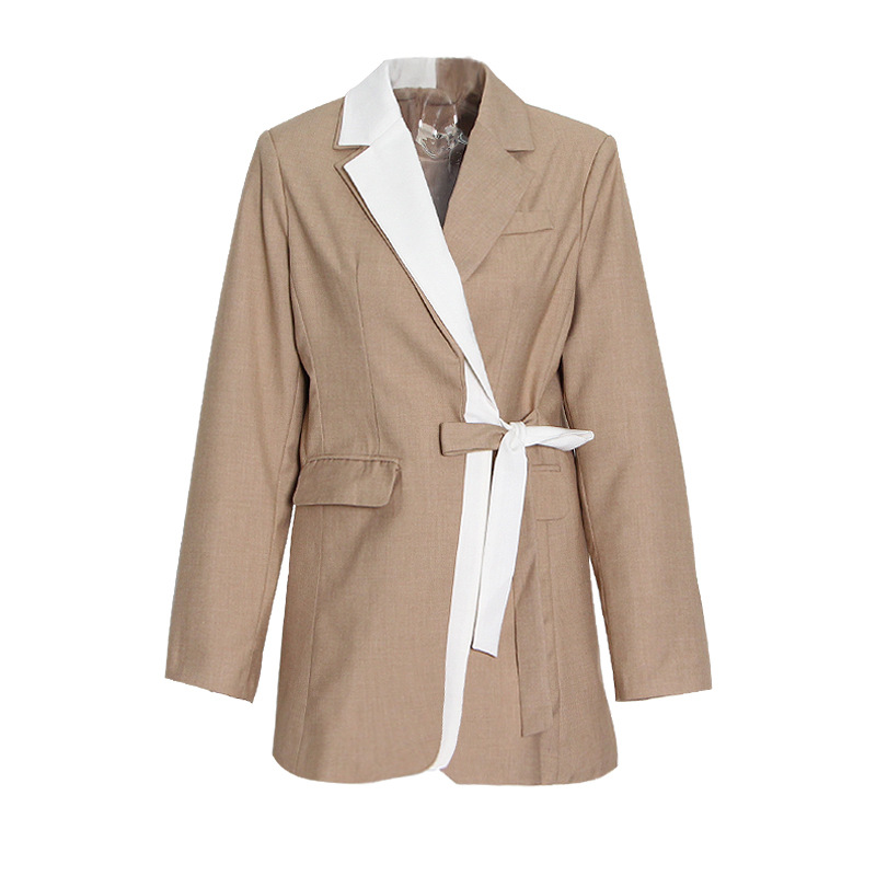 Airy Collar Lace-Up Loose And Versatile Jacket