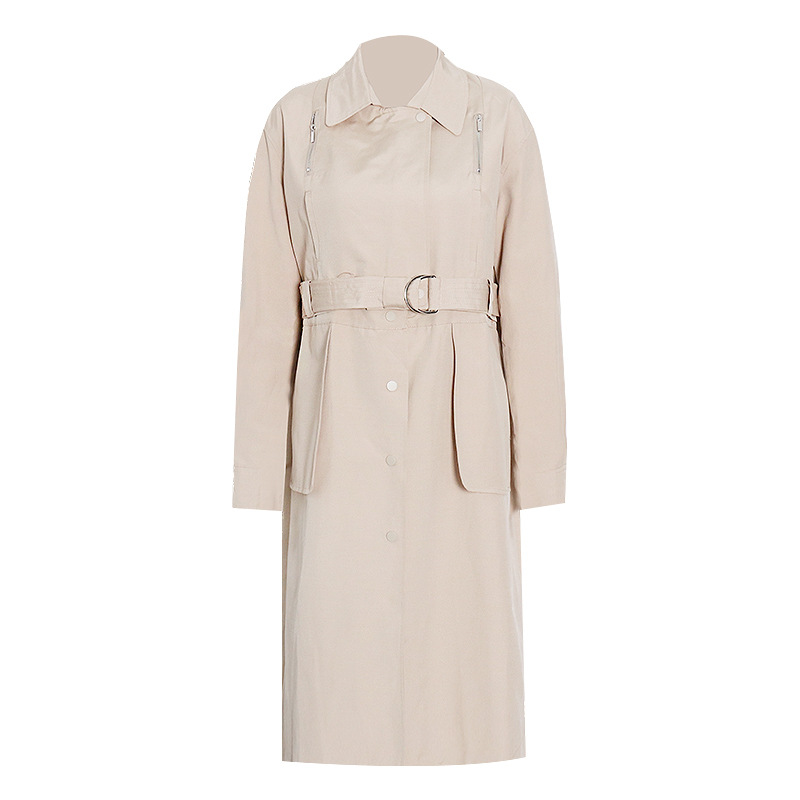 Mid-Length Solid Dual-Purpose Detachable Two-Wear Jacket