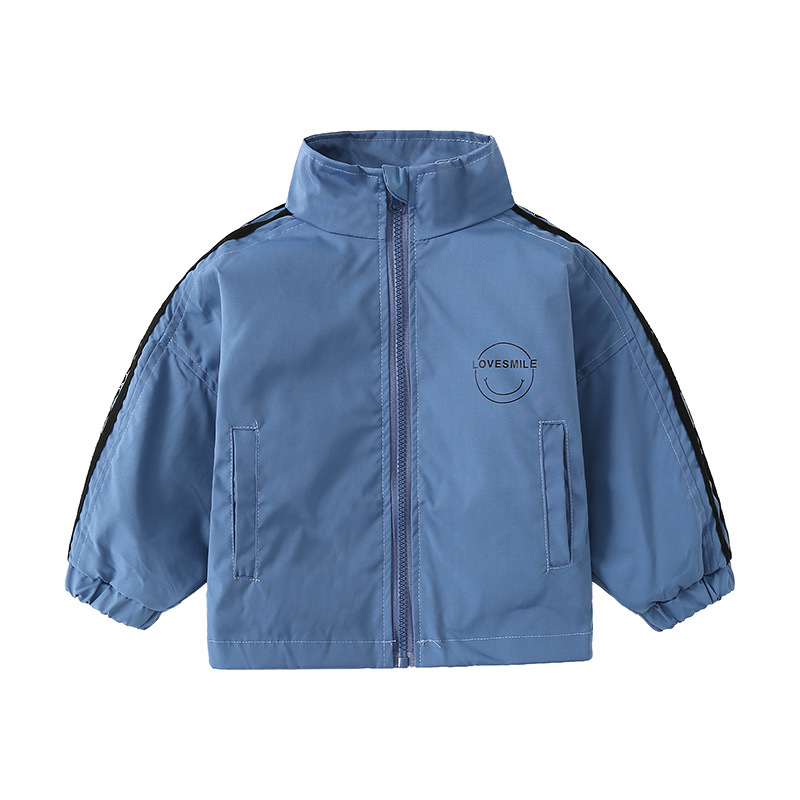 Long-Sleeved Chemical Fiber Rushing Jacket Stand Collar 