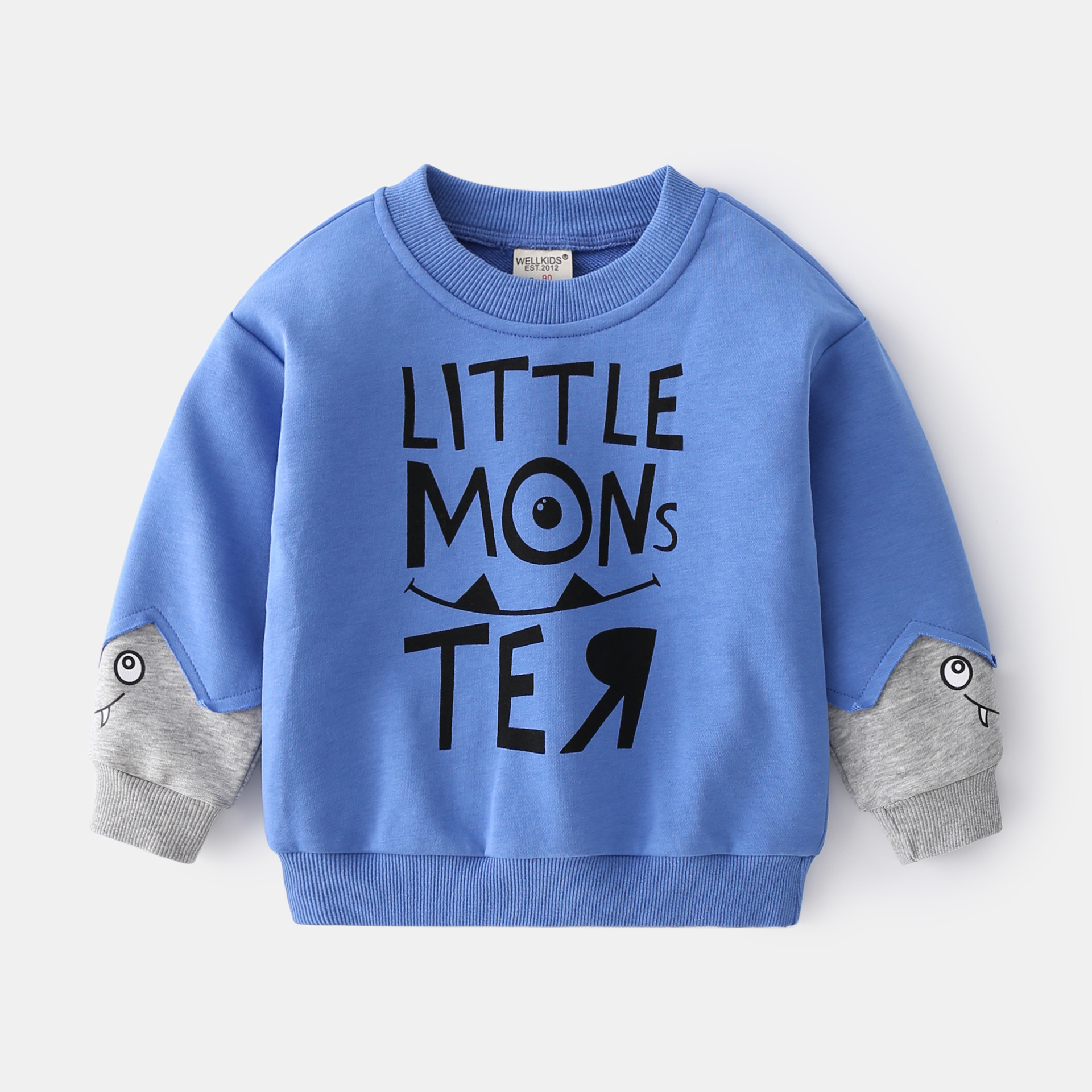Small And Medium Children Cartoon Print Sweatshirt