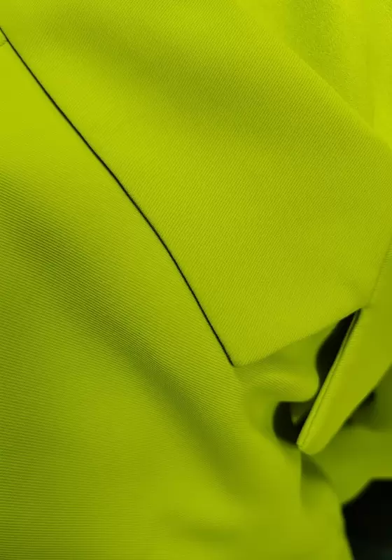 Women's Mustard Green Two-Piece Blazer Skirt Set - Double-Breasted Long Sleeve Blazer and Mini Skirt Set Elegant Office Workwear