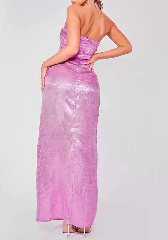 Sequin Textured Bodycon Maxi Dress
