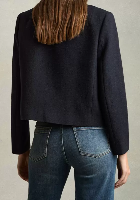 Cropped Wool Single Breasted Suit