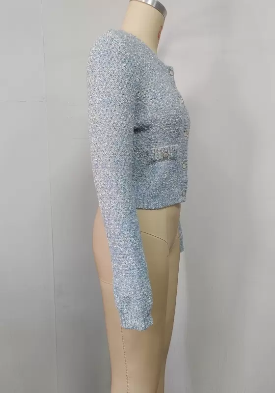 Pearl Button Knit Cardigan