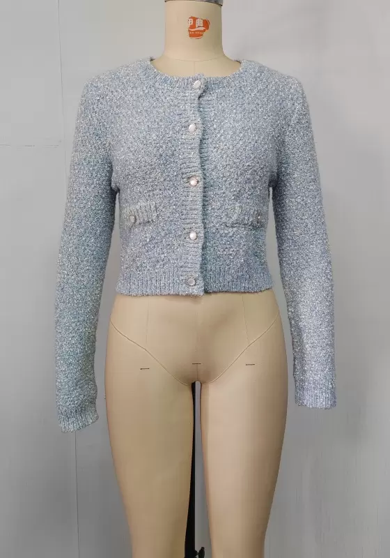 Pearl Button Knit Cardigan
